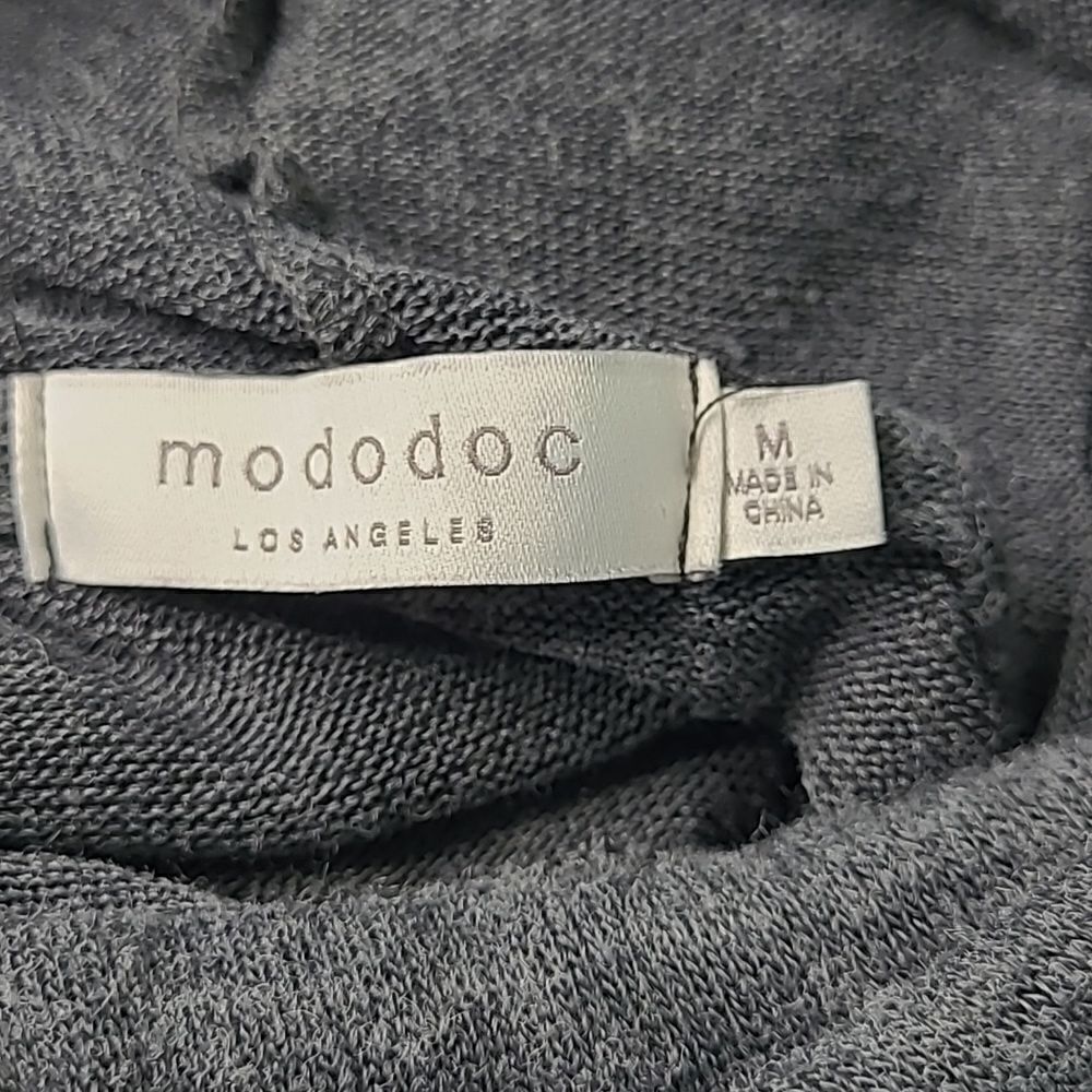 Mododoc sz M gray pullover sweater - Picture 8 of 10